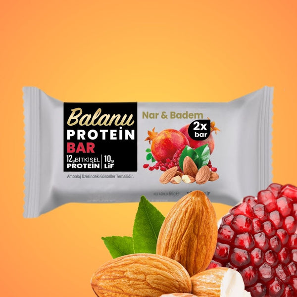 Narlı & Bademli Hurmalı Protein Bar 55gr 2xBar