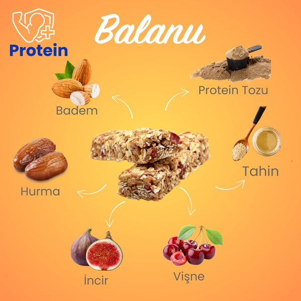 Vişneli & Kakaolu Hurmalı Protein Bar 55gr 2xBar