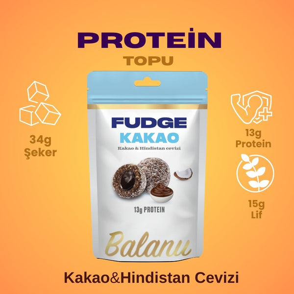 Fudge Hindistan Cevizi Kaplı Kakaolu Meyve Topları 110gr