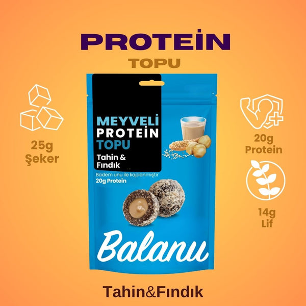 Meyveli Tahinli & Fındıklı Protein Topları 110gr