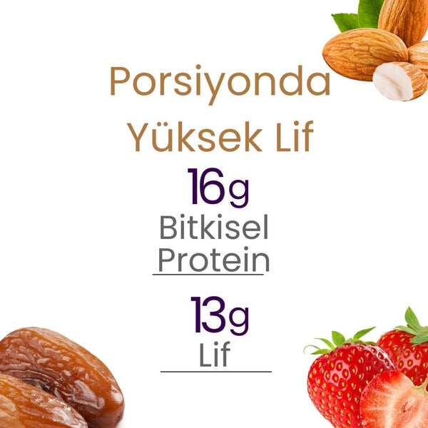 Meyveli Çilekli & Bademli Protein Topları 110gr