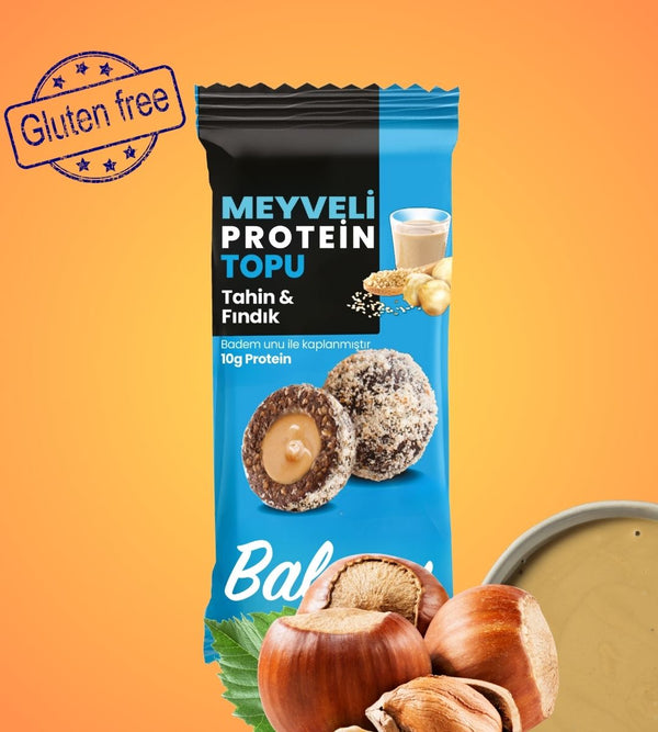Meyveli Tahinli & Fındıklı Protein Topları 55gr x 6 Adet