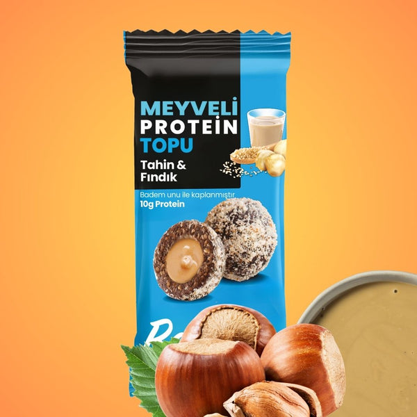 Meyveli Tahinli & Fındıklı Protein Topları 55gr x 6 Adet