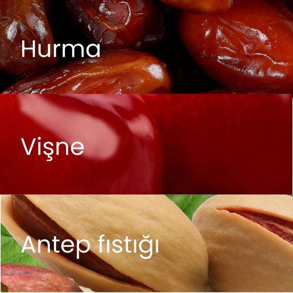 Fudge Antep Fıstığı Kaplı Vişneli Meyve Topları 55g x 6 Adet