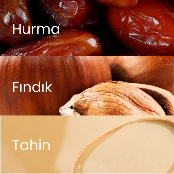 Meyveli Tahinli & Fındıklı Protein Topları 55gr x 6 Adet