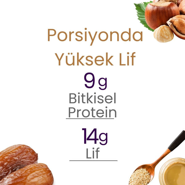 Meyveli Tahinli & Fındıklı Protein Topları 55gr x 6 Adet