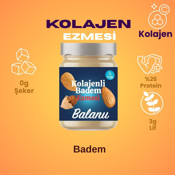 Balanu Kolajenli Badem Ezmesi 280gr