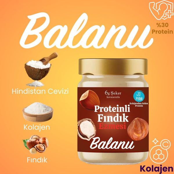 Balanu Proteinli Fındık Ezmesi 280gr