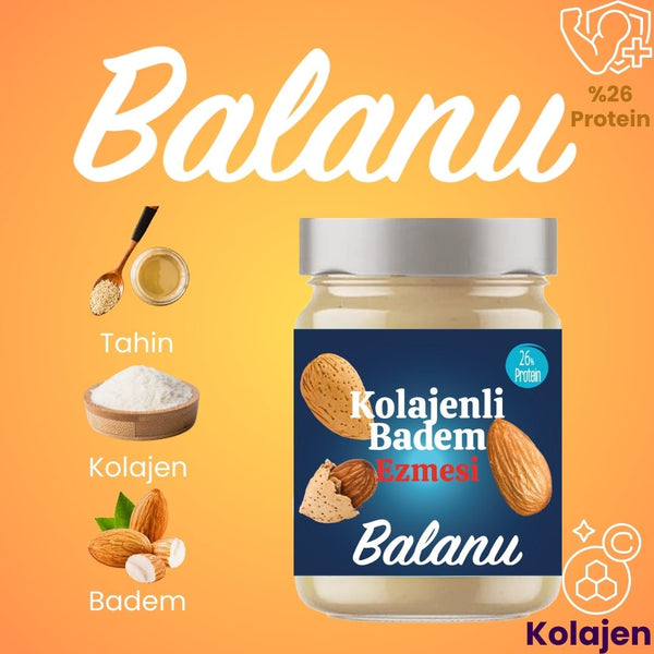 Balanu Kolajenli Badem Ezmesi 280gr