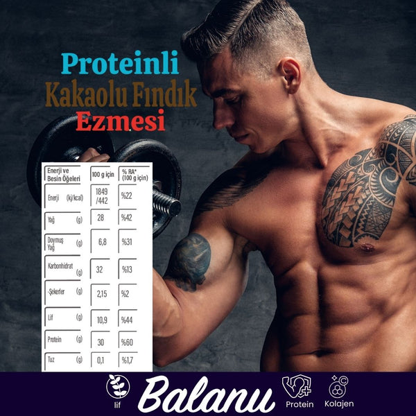 Balanu Proteinli Kakaolu Fındık Ezmesi 280gr
