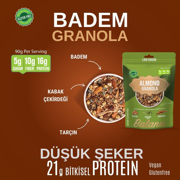 Almond Granola 360 gr - Balanu