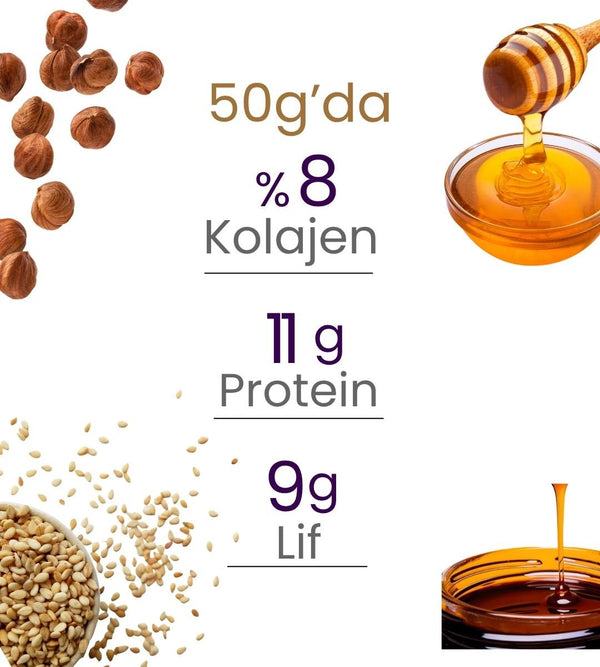 Balanu Kolajen Kakao & Fındık Brownie 50gr - Balanu