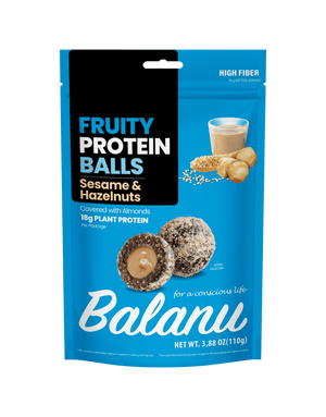 Balanu Meyveli Protein Topları Tahin & Fındık 110 g - Balanu