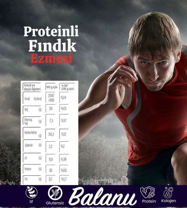 Balanu Proteinli Fındık Ezmesi 280gr - Balanu