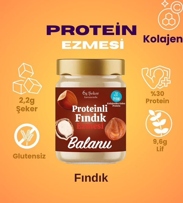 Balanu Proteinli Fındık Ezmesi 280gr - Balanu
