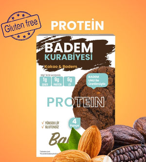 Balanu Proteinli Kakaolu Badem Kurabiyesi 240gr - Balanu