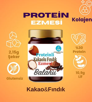 Balanu Proteinli Kakaolu Fındık Ezmesi 280gr - Balanu