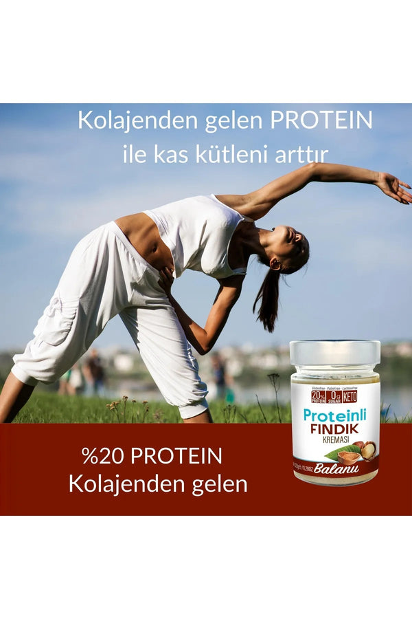 Fındık Ezmesi Proteinli 320gr - Balanu