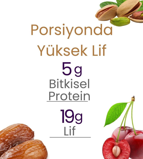 Fudge Antep Fıstığı Kaplı Vişneli Meyve Topları 55g x 6 Adet - Balanu