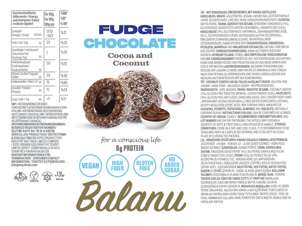 FUDGE CHOCOLATE 55G x6 - Balanu