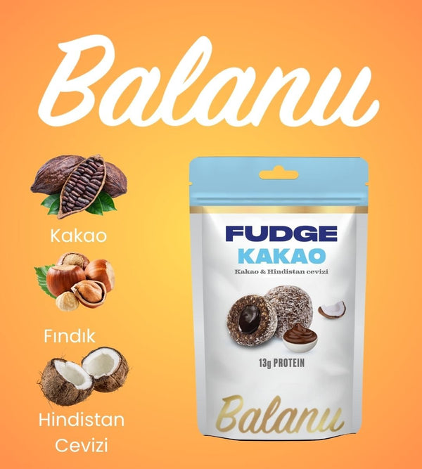 Fudge Hindistan Cevizi Kaplı Kakaolu Meyve Topları 110gr - Balanu
