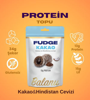 Fudge Hindistan Cevizi Kaplı Kakaolu Meyve Topları 110gr - Balanu