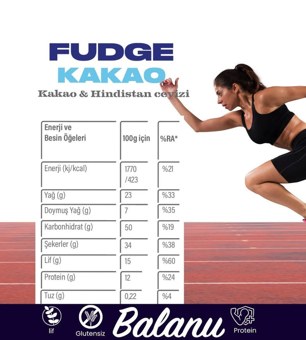 Fudge Hindistan Cevizi Kaplı Kakaolu Meyve Topları 110gr - Balanu