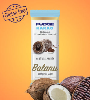 Fudge Hindistan Cevizi Kaplı Kakaolu Meyve Topları 55g x 6 Adet - Balanu
