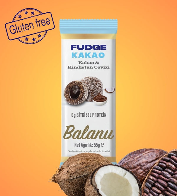 Fudge Hindistan Cevizi Kaplı Kakaolu Meyve Topları 55g x 6 Adet - Balanu