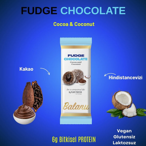 Fudge Hindistancevizi Kaplı Meyve Topları 55 Gr x 6 - Balanu