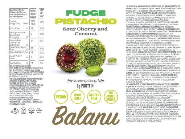 FUDGE PISTACHIO 55G x6 - Balanu