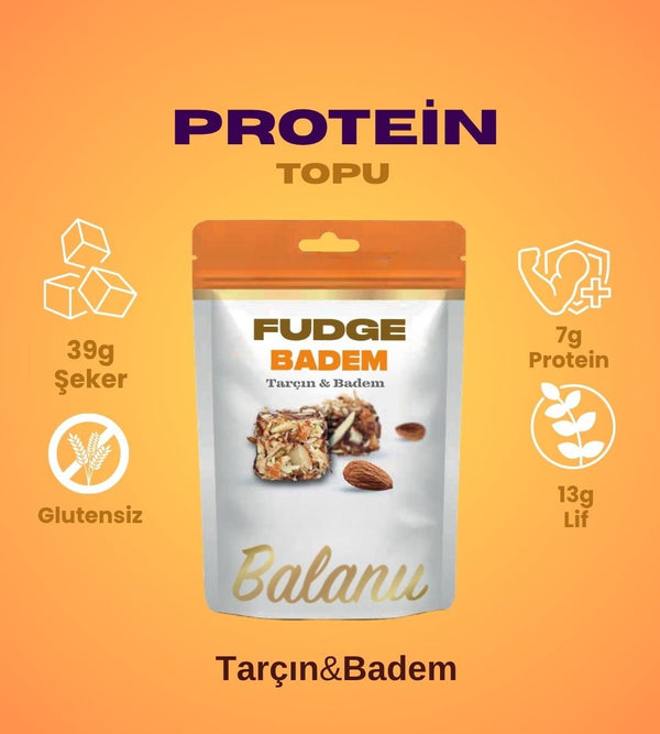 Fudge Tarçınlı & Bademli Atıştırmalık 100gr - Balanu