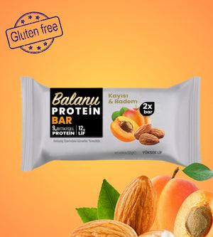 Kayısılı & Bademli Hurmalı Protein Bar 55gr 2xBar - Balanu