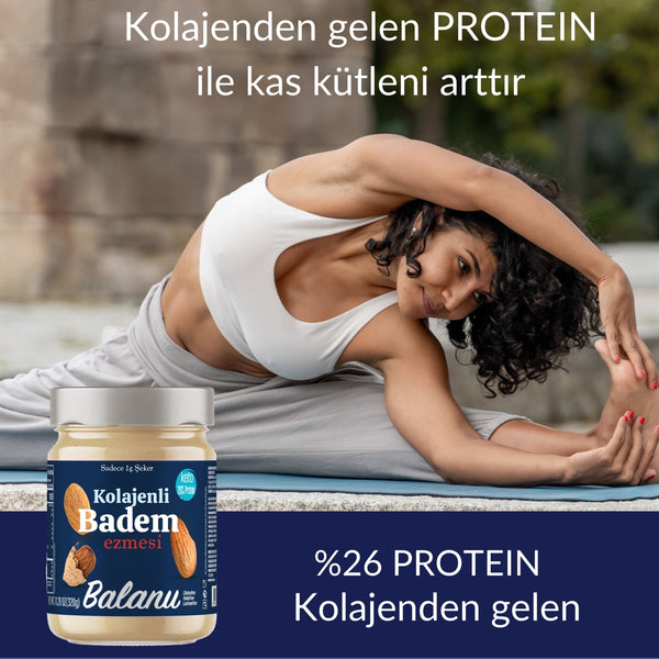 Kolajenli Badem Ezmesi 320 Gr - Balanu