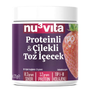 Kolajenli & Çilekli Toz İçecek 225 Gr - Balanu