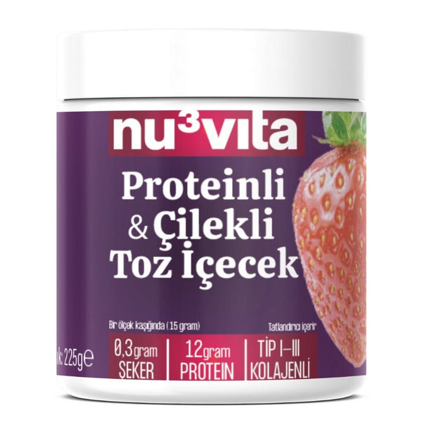 Kolajenli & Çilekli Toz İçecek 225 Gr - Balanu
