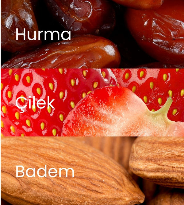 Meyveli Çilekli & Bademli Protein Topları 110gr - Balanu