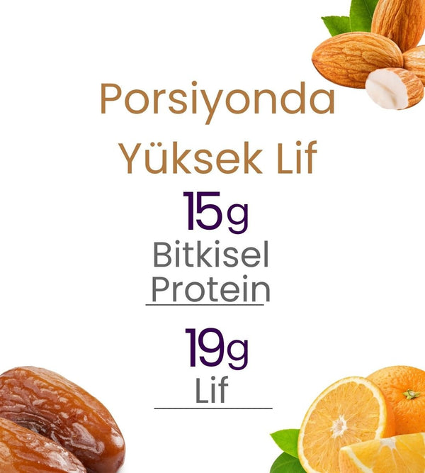 Meyveli Portakallı & Bademli Protein Topları 110gr - Balanu
