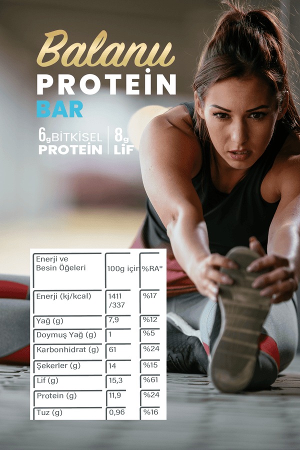 Meyveli Protein Bar Limon & Zencefil 55 Gr X2ADET - Balanu