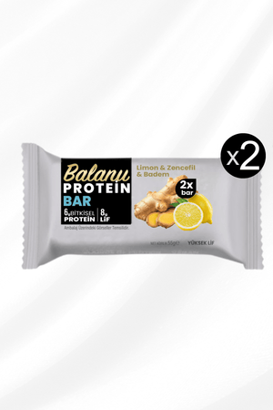 Meyveli Protein Bar Limon & Zencefil 55 Gr X2ADET - Balanu