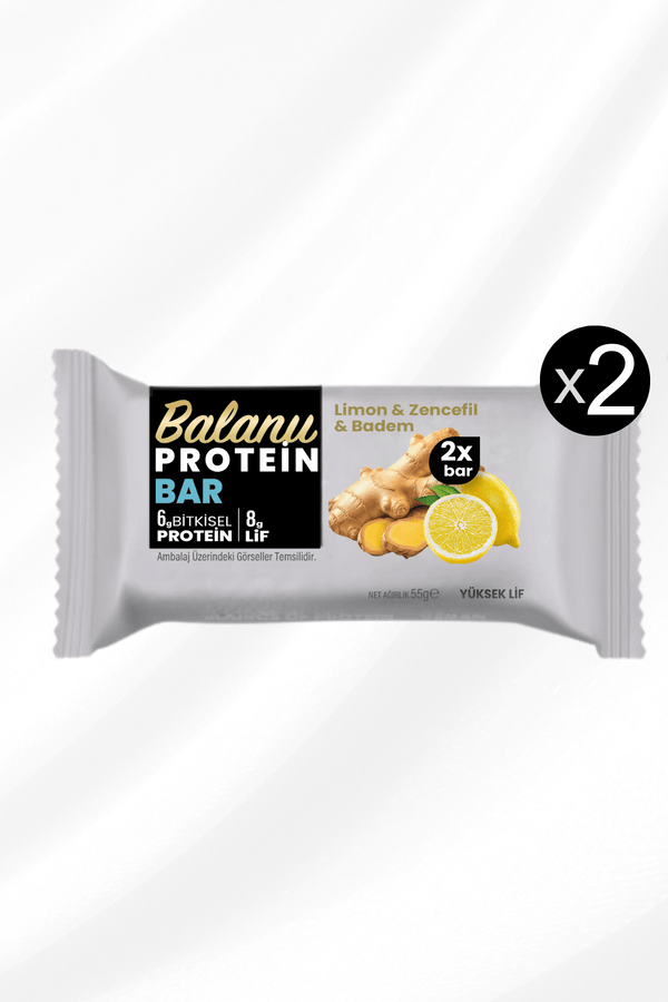 Meyveli Protein Bar Limon & Zencefil 55 Gr X2ADET - Balanu