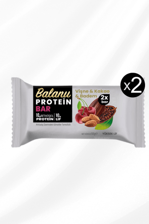 Meyveli Protein Bar Vişne & Kakao 55 Gr X2ADET - Balanu