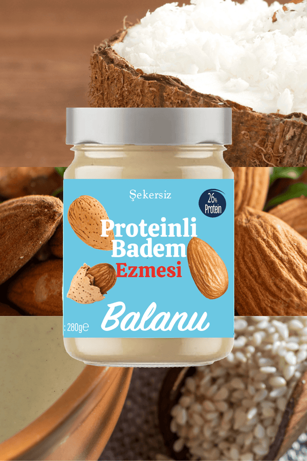 Proteinli Badem Ezmesi 280G X2ADET - Balanu