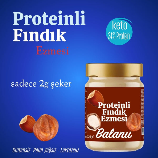 Proteinli Fındık Ezmesi 320 Gr - Balanu
