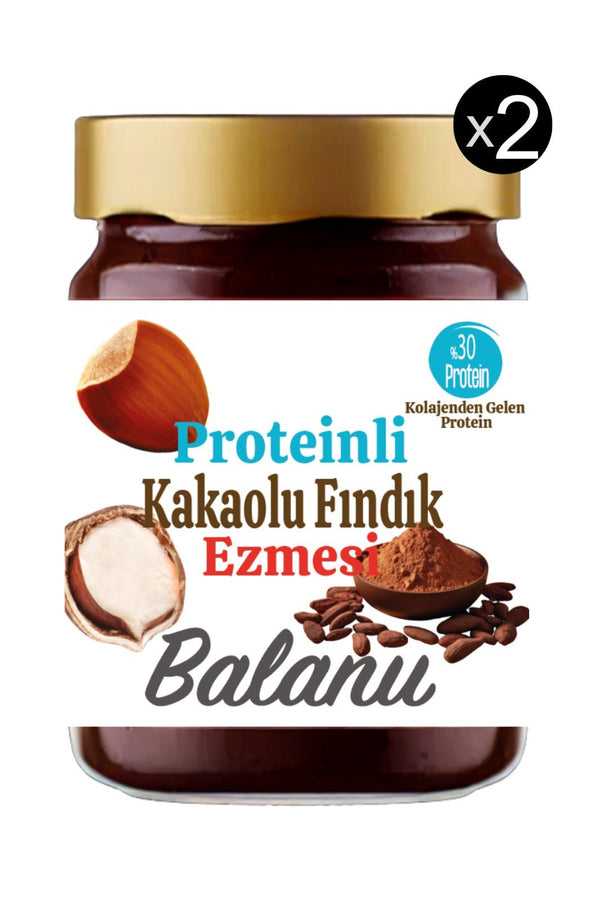 Proteinli Kakaolu Fındık Ezmesi 280G x2adet - Balanu