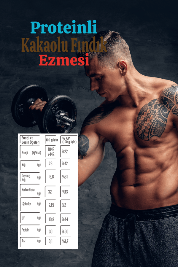 Proteinli Kakaolu Fındık Ezmesi 280G x2adet - Balanu