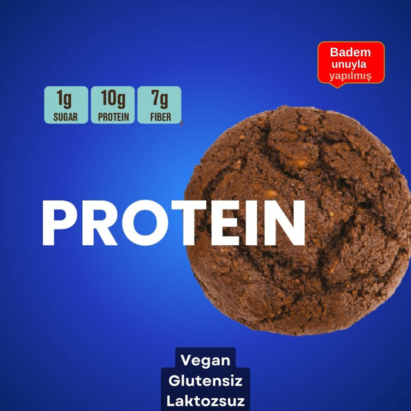 Proteinli ve Kakaolu Badem Kurabiyesi 50 Gr x3 - Balanu