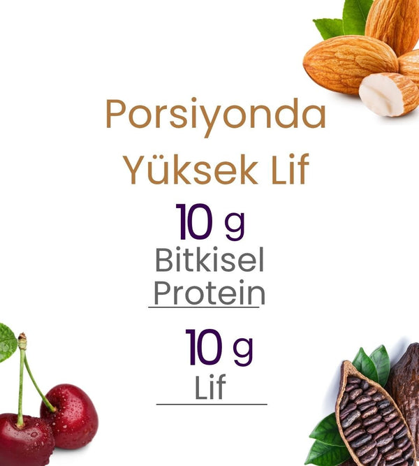 Vişneli & Kakaolu Hurmalı Protein Bar 55gr 2xBar - Balanu