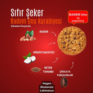 Zero Sugar Badem Kurabiyesi 200 Gr - Balanu