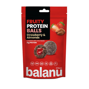 Fruity Protein Balls Çilek Dolgulu ve Bademli 110 - Balanu